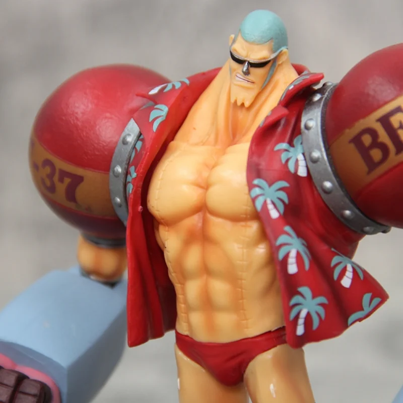 Figura de Anime de 18cm de una pieza, estatua de Pvc transformable de Franky, modelo de juguetes circundantes, colección de escritorio, decoración, regalo de recuerdo