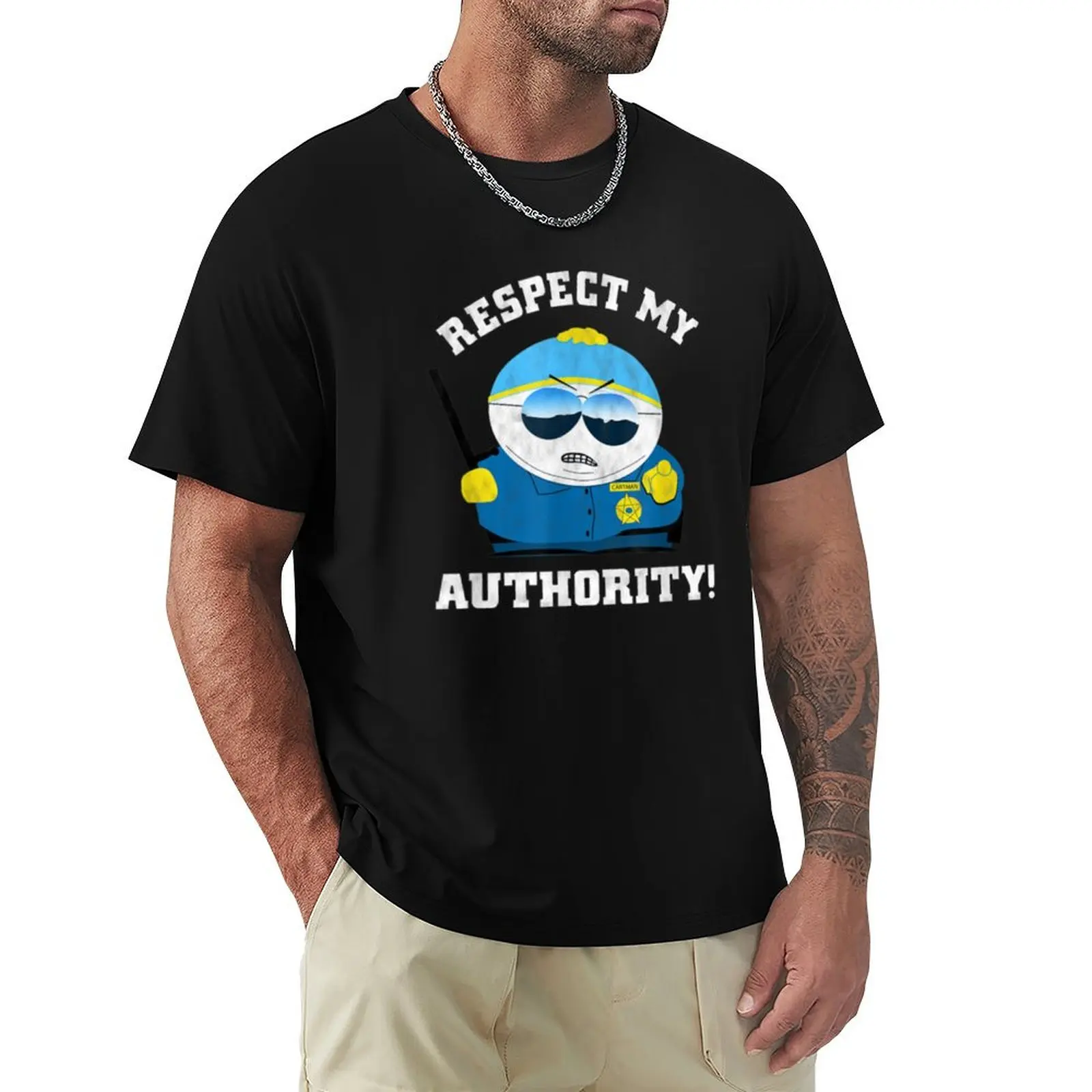 

South Park Officer Cartman T-Shirt Tough Fabric Work Tee