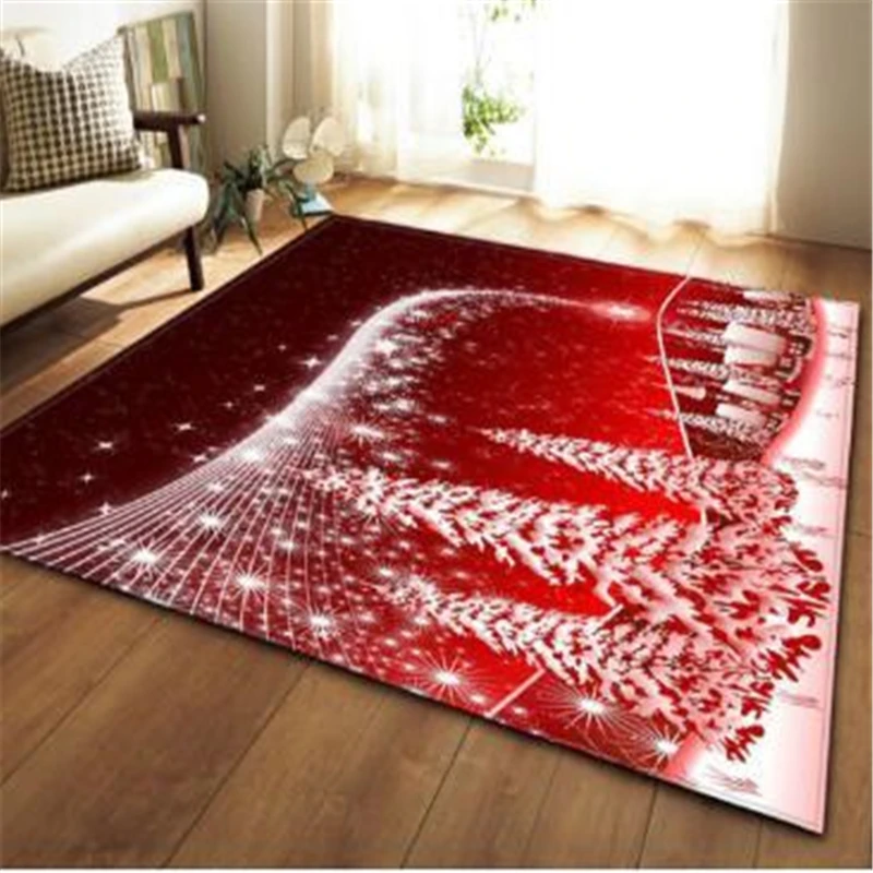 

Christmas Cedar Elephant 3D Carpet Living Room Area Rug Kids Play Bedroom Mats Kitchen Rugs Velvet Memory Foam Floor Carpets