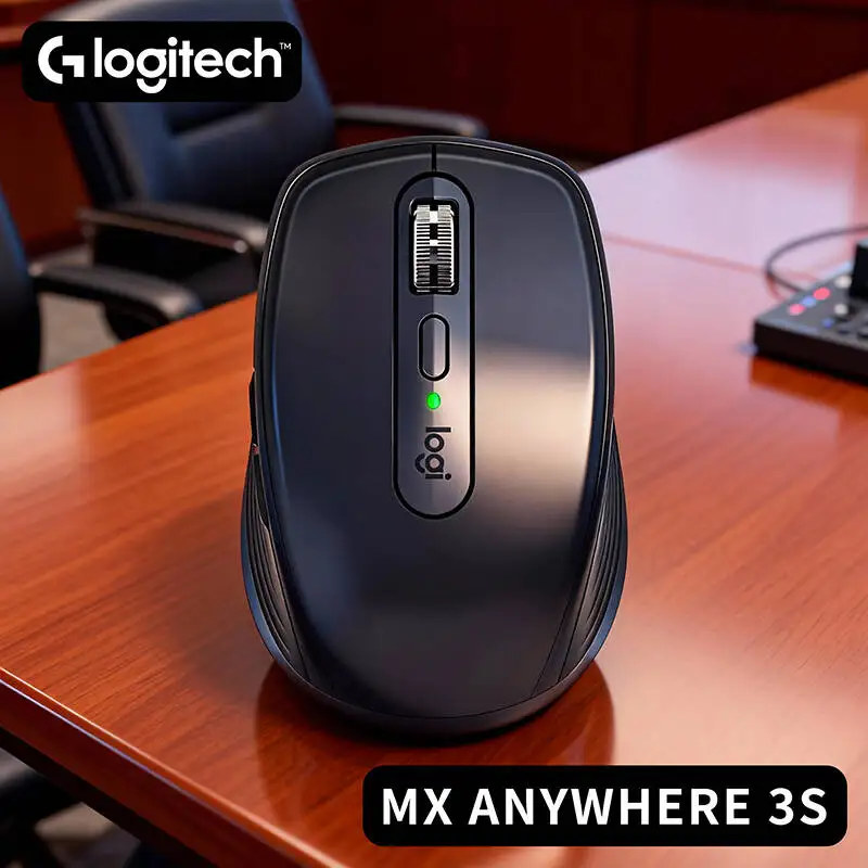 

Professional Logitech MX Anywhere 3S Mouse - 8K DPI, MagSpeed Wheel, Silent Buttons, Multi-OS Compatibility, USB-C Charging