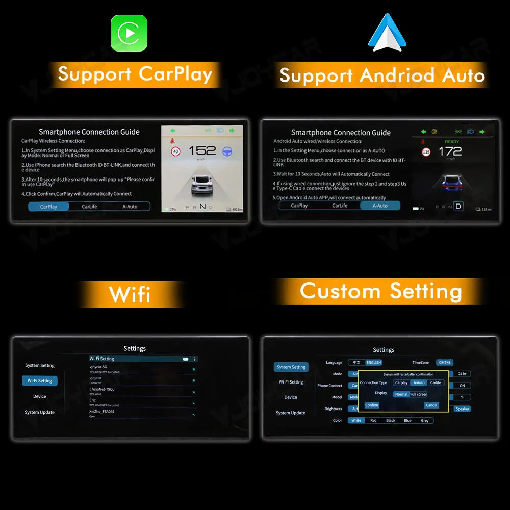 Auto Car Diagnostic Tools Special for Model 3 Tire Pressure Over Speed Alarm Hud On-board Computer