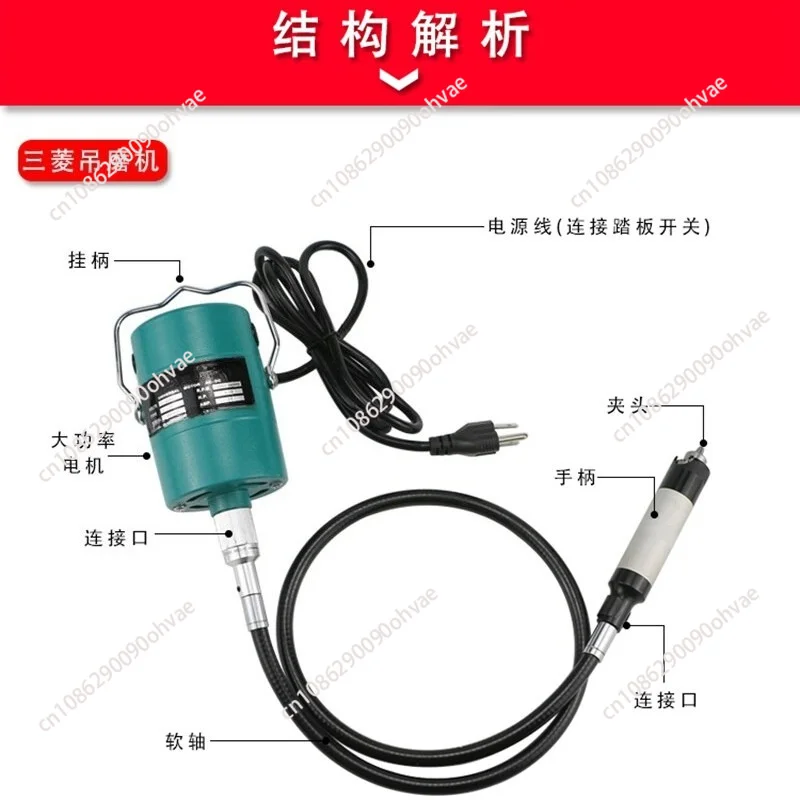 Hanging Grinder, Electric Carving Polishing Machine, Flexible Shaft Die Grinder for Jade, Wood, Metal, Nut Carving