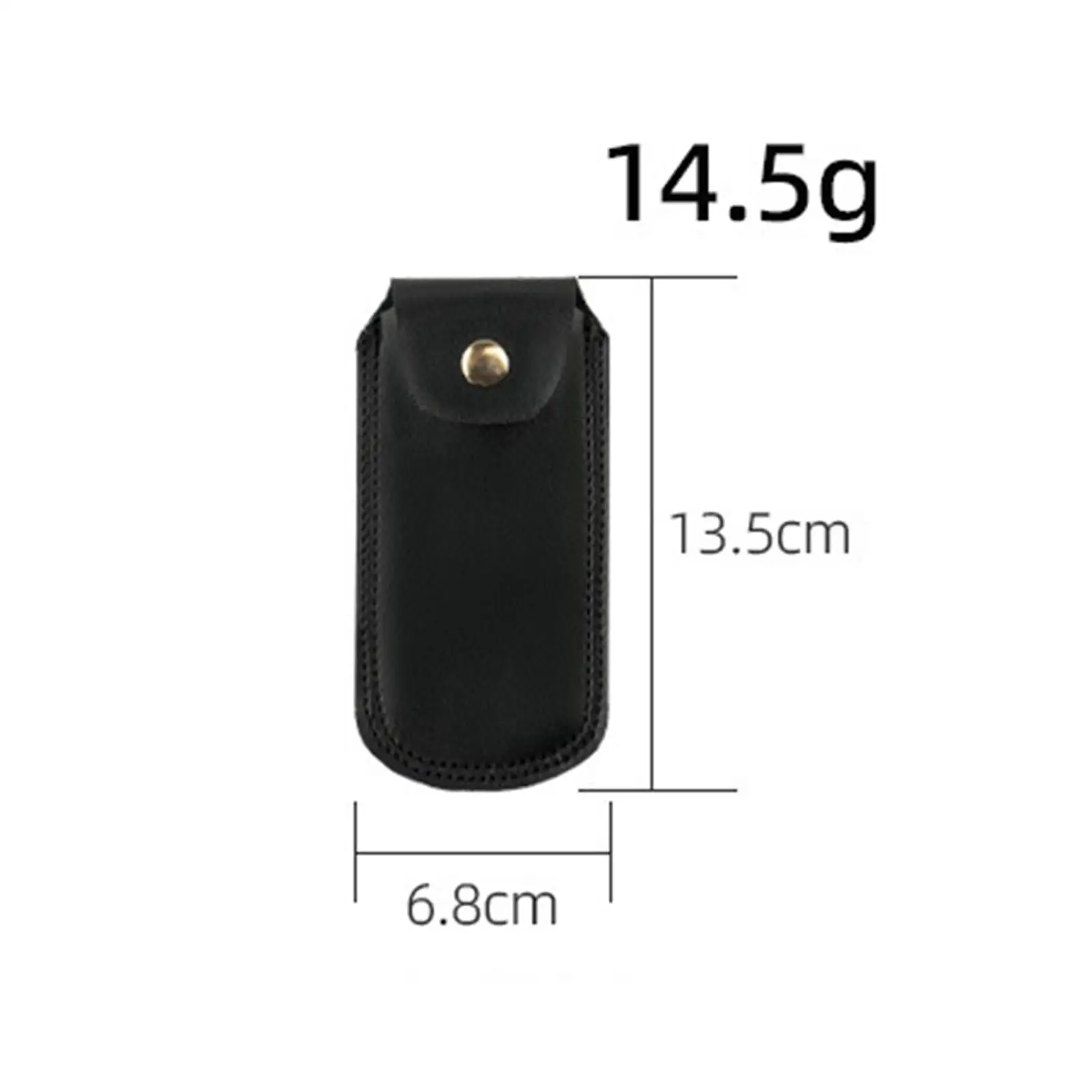 Harmonica Holder Compact PU Bag Single Pouch for Mouth Harmonica Organizer and Accessories