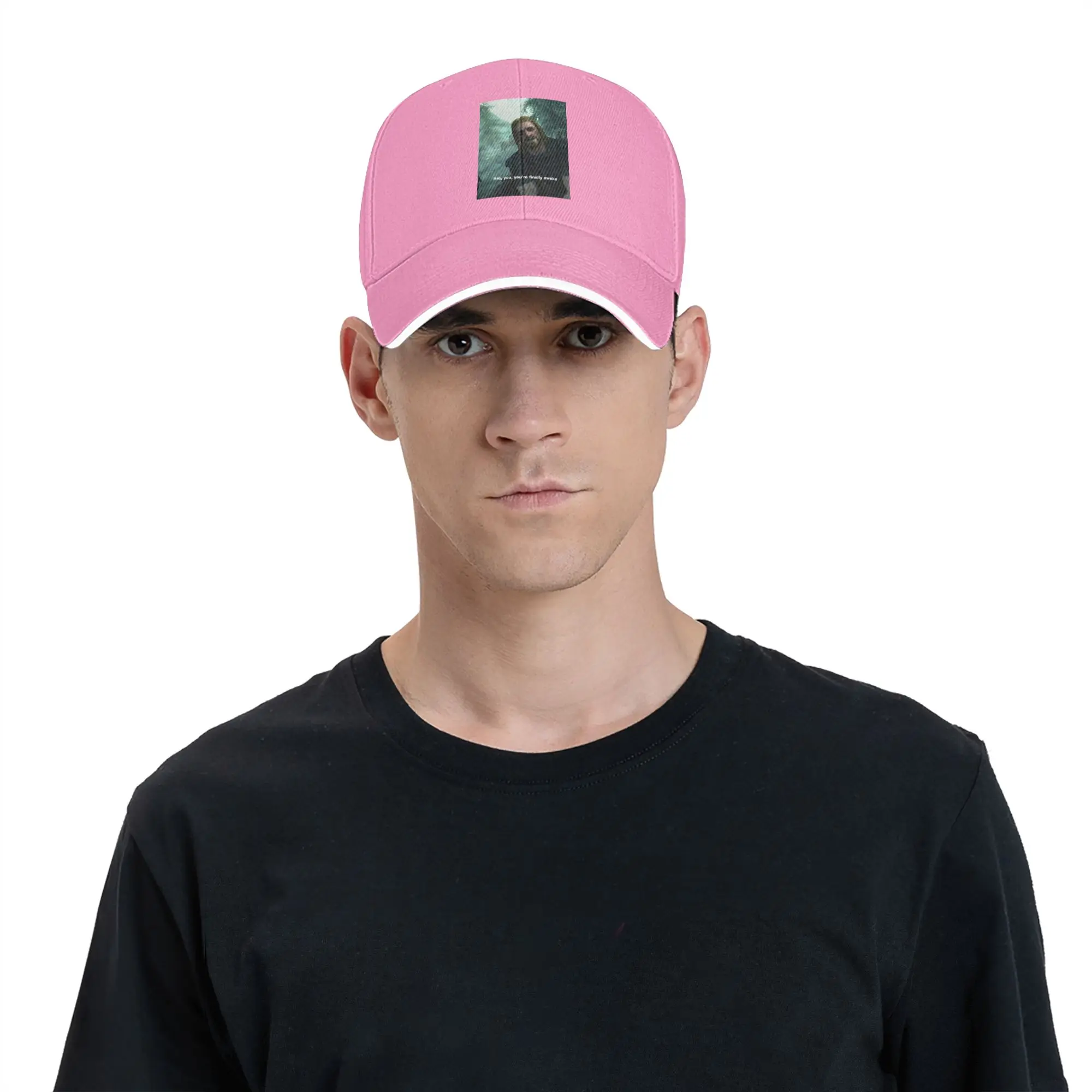 Hey You You'Re Finally Awake Skyrim Cap Casual Baseball Caps Adjustable Hat Hip Hop Summer Unisex Baseball Hats Customizable