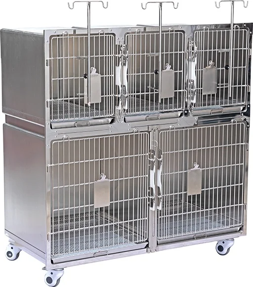 

China Manufacturer Stainless Steel Pet Veterinary Hospital Cat Cage