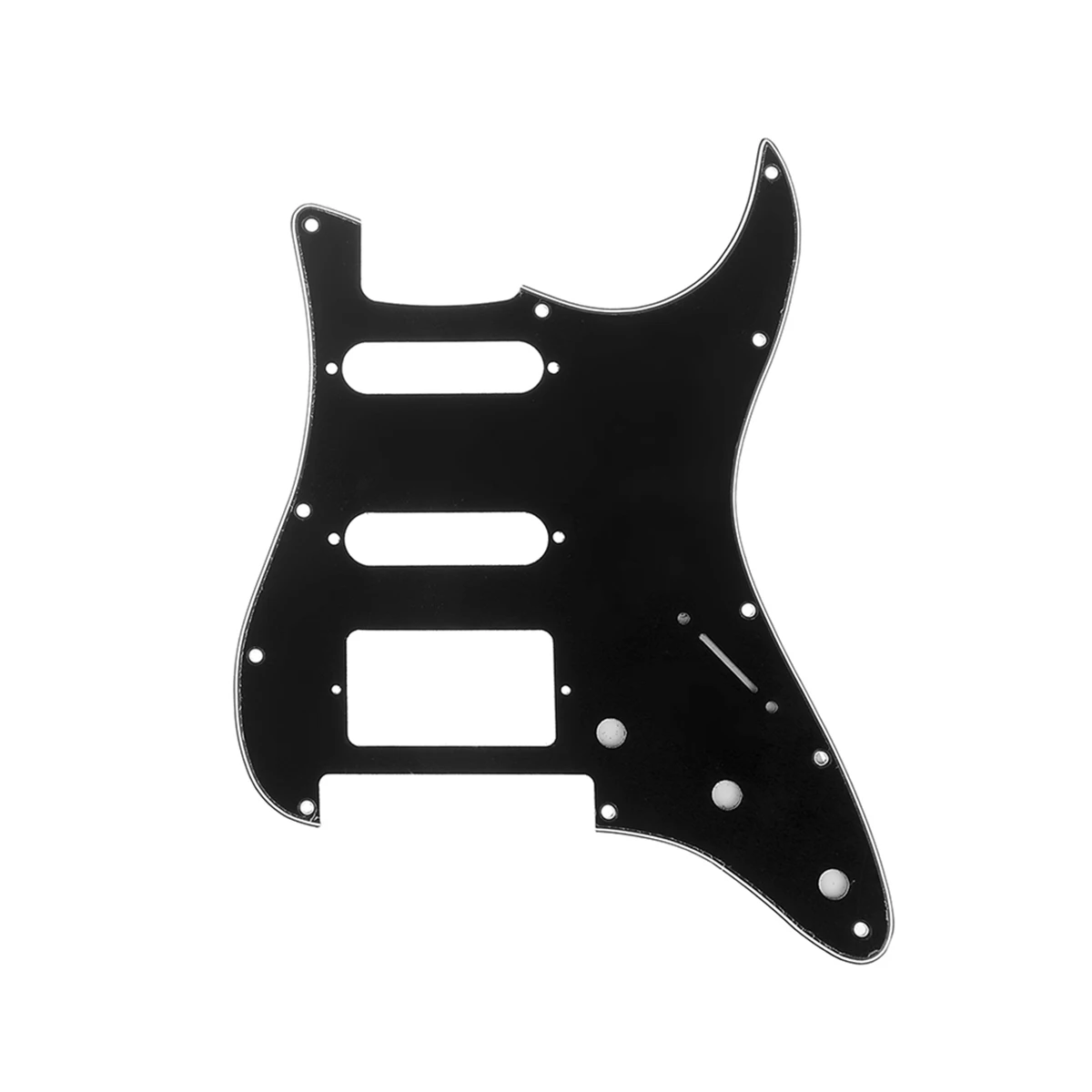 Musiclily Pro 11-Hole Modern Style ST HSS Guitar Pickguard for American/Mexican Fender ST Floyd Rose Bridge Cut