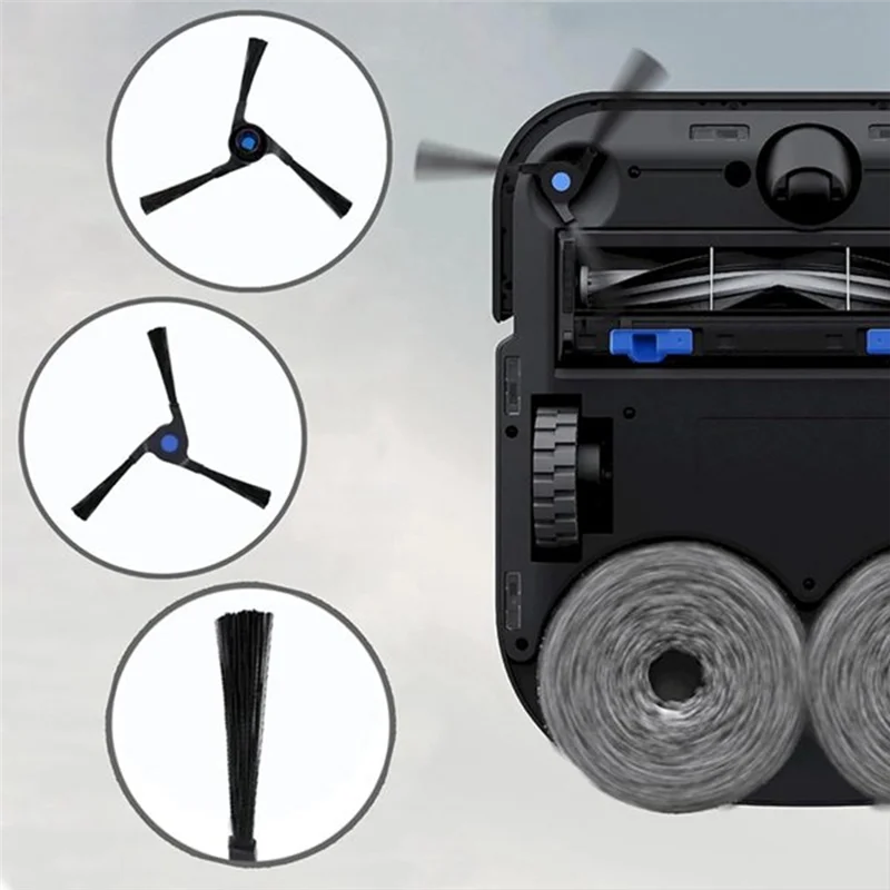 ABXH 35PCS For Ecovacs Deebot X2 Omni / X2 Pro / X2 Vacuum Cleaner Parts Main Side Brush HEPA Filter Mop Cloth Dust Bag