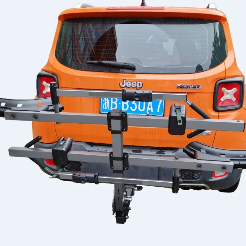 Best Choice Products 60 Folding Cargo Carrier Luggage Rack Truck or Car Hitch Bike Vehicle Rack Carrier