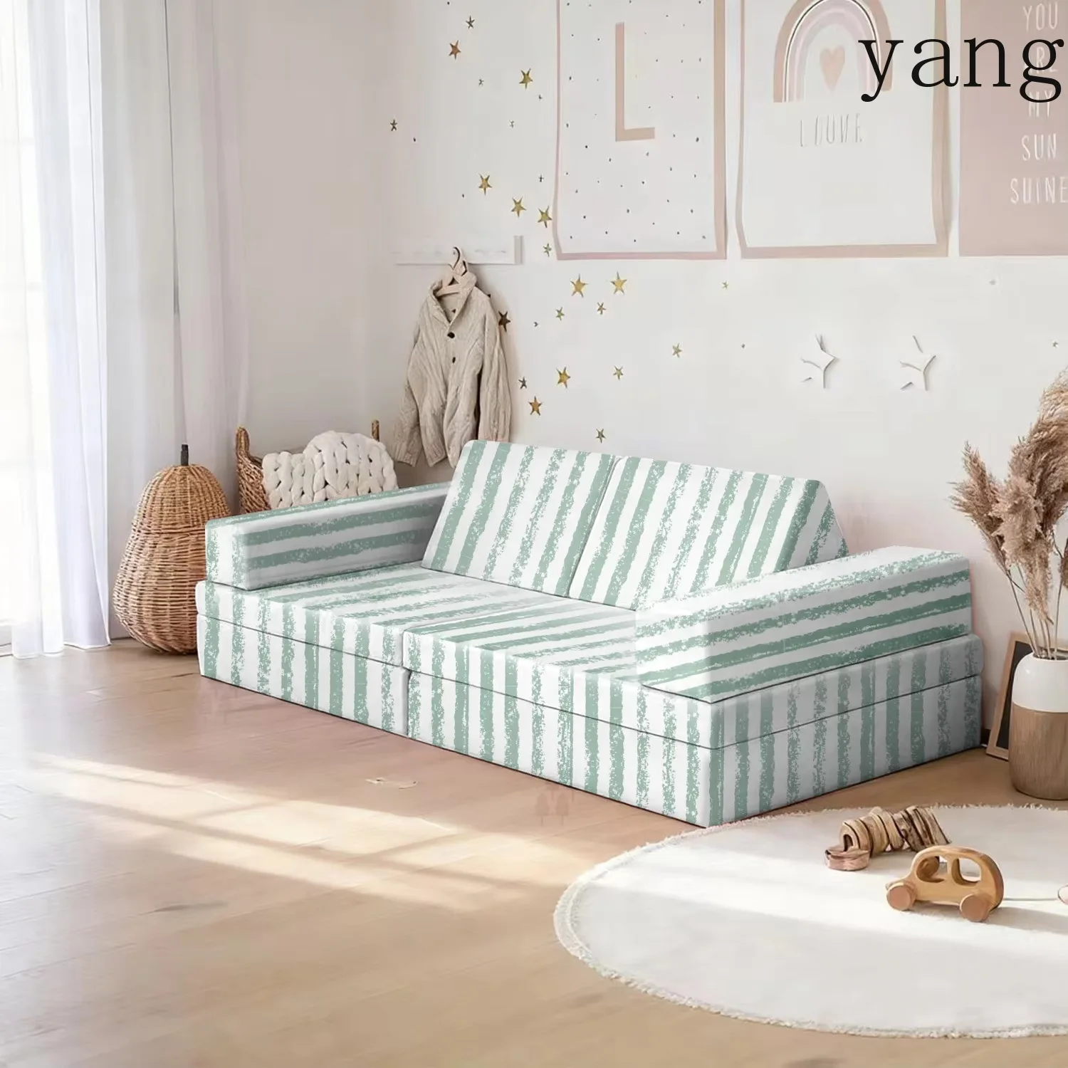 CX Modern Luxury Fabric Modular Sofa Set