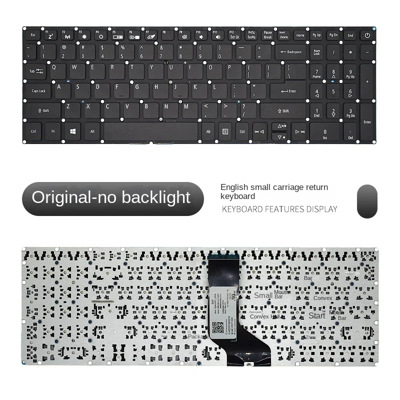 استبدال البدلة لشركة أيسر أسباير 3 A315-53 -512 N17C4 A615-51 A717-72g لوحة مفاتيح الكمبيوتر المحمول #3