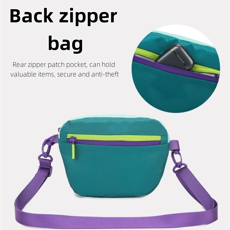 موضة الدوبامين حقيبة كتف الصدر مقاوم للماء المحمولة النايلون حقيبة كروسبودي الرياضة سعة كبيرة تشغيل حقيبة بحزام السفر في الهواء الطلق