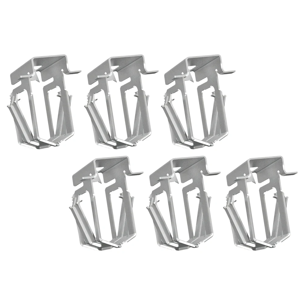 6pcs For solar Panel Clamp Set for Photovoltaic Panels C Shaped Steel Fastener with Quick Installation Feature
