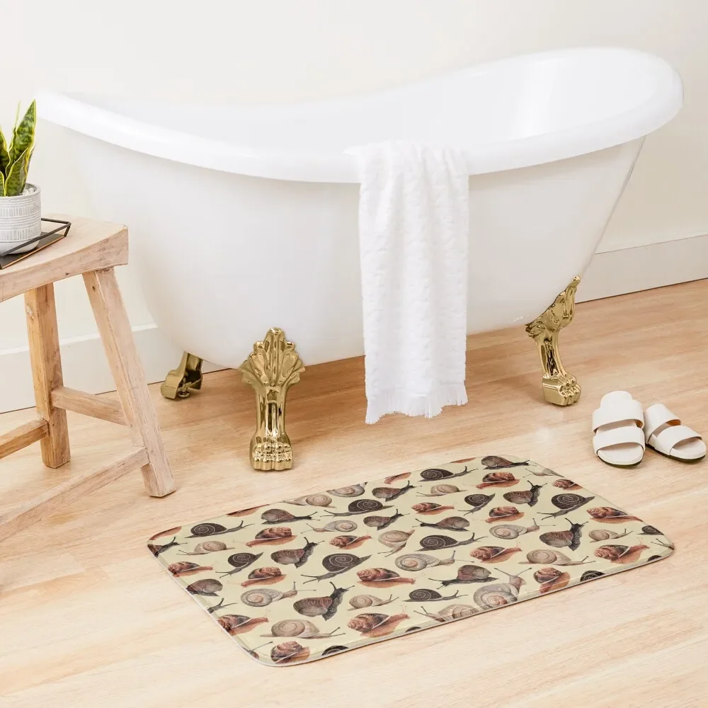 

A Slew of Snails Bath Mat Sleeping Room Rugs Floors For Bathroom Anti-Slip Carpet Mat