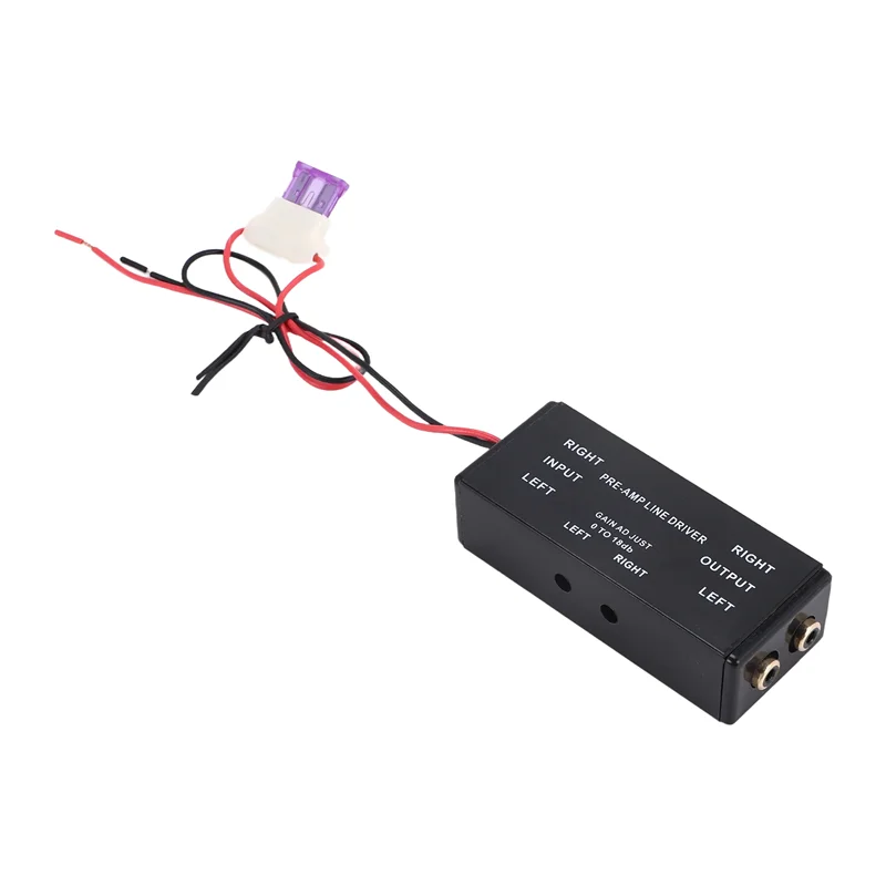 

A64P-Новый черный Rca входной/выходной регулируемый Pac Turbo 1-линейный драйвер усилителя сигнала адаптер для автомобиля лодки