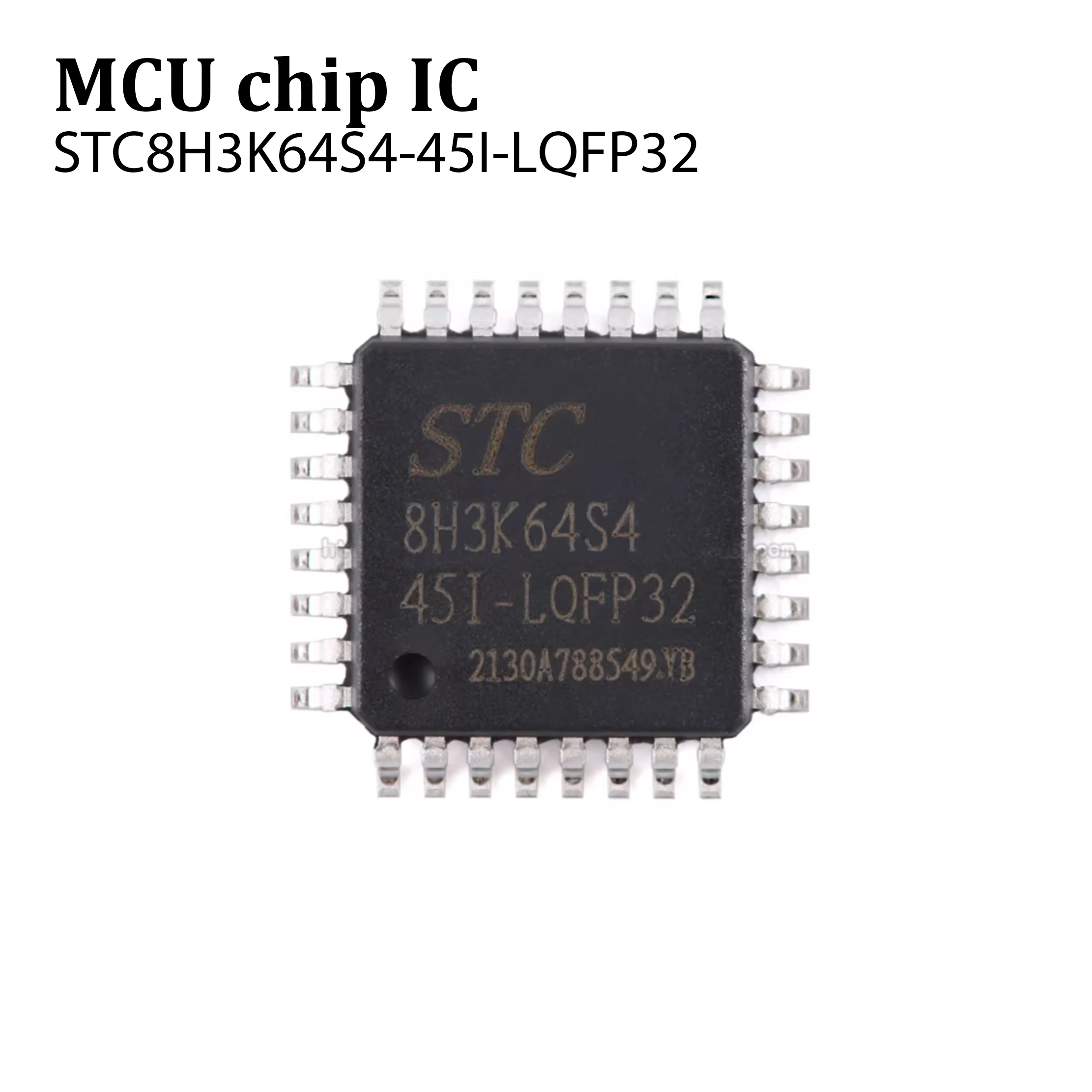 5PCS STC8H3K64S4-45I-LQFP32 1T 8051 Microprocessor Microcontroller Chip Original