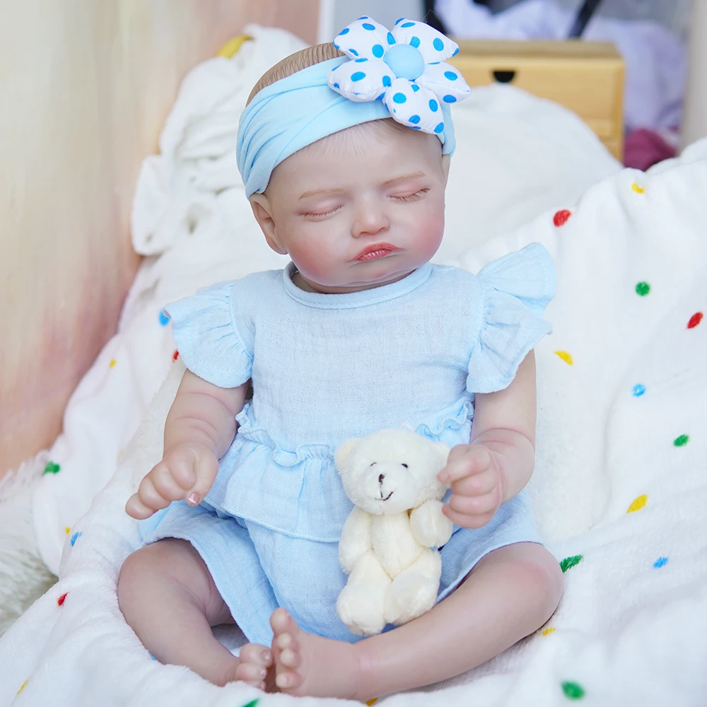 Real Lifelike Silicone Vinyl Newborn Hispanic Hair Eyes Drink Preemie Cute Affordable Custom Reborn Baby Doll