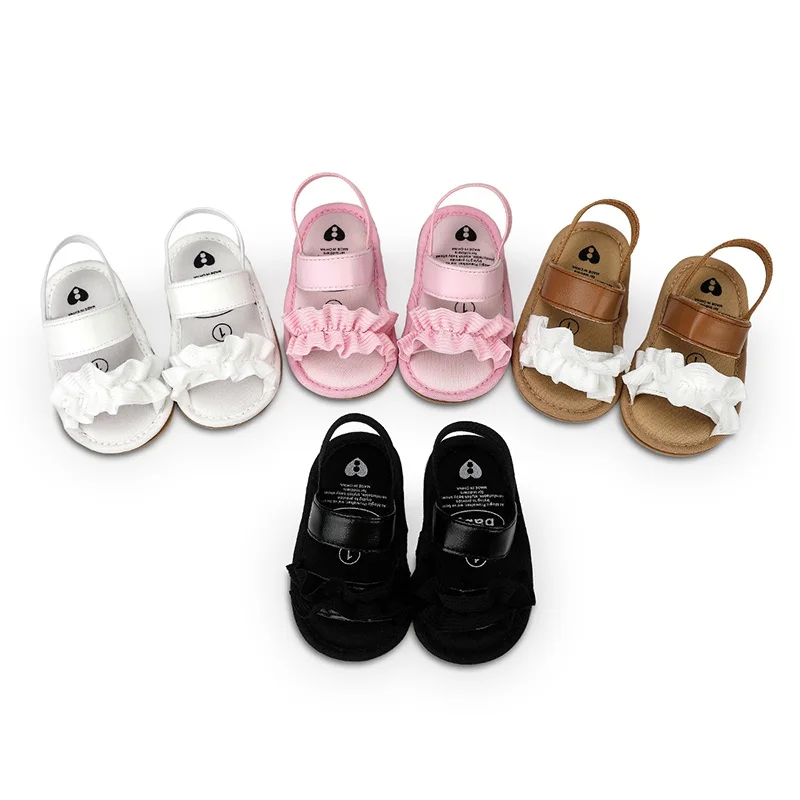 

Fashion Summer Newborn Baby Girls Sandals Princess Shoes Infant Toddler Cute Sandals PU Non-slip Shoes