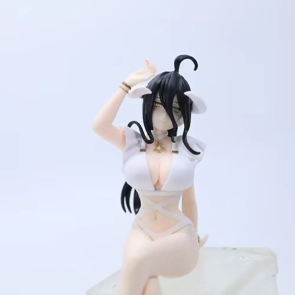 JX TOY 14 см Фигурка Overlord Anmie Альбедо Купальники Покажите ноги Сексуальная девушка Статуя ПВХ Модель Прессованная лапша быстрого приготовления Настольные украшения