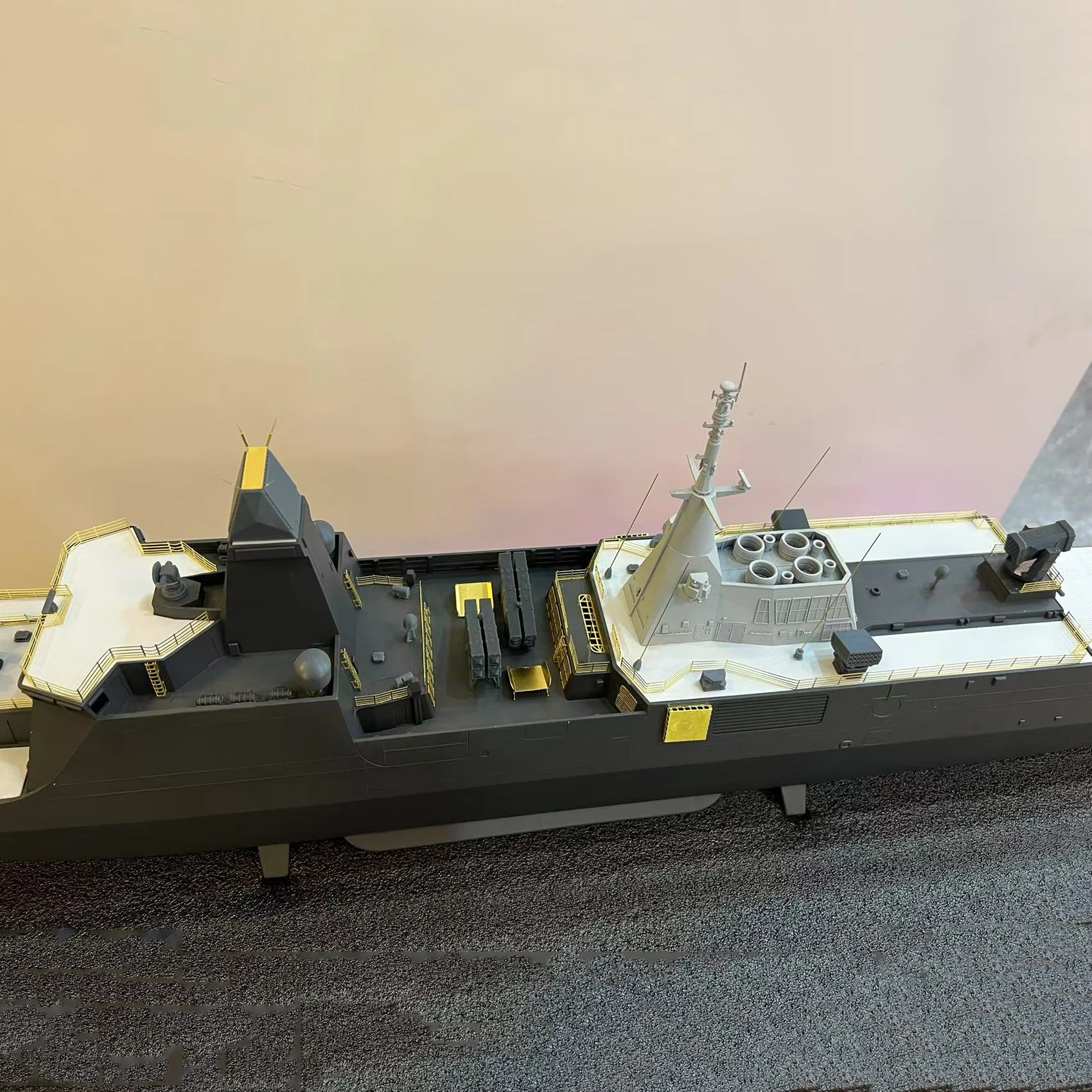 1/150 RC Boat 99cm Simulation 054B Missile Frigate Remote Control Boat Dual Motor RC Boat Model Kit Adult Toy Gift