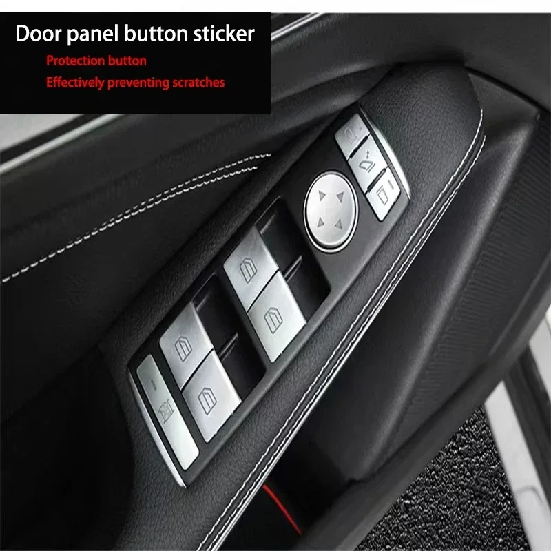 

Car Window glass lift button Trim Cover sticker for Mercedes Benz A/B/C(W204)/E(W212)/GLA /CLA/ GLK/ GLE-class