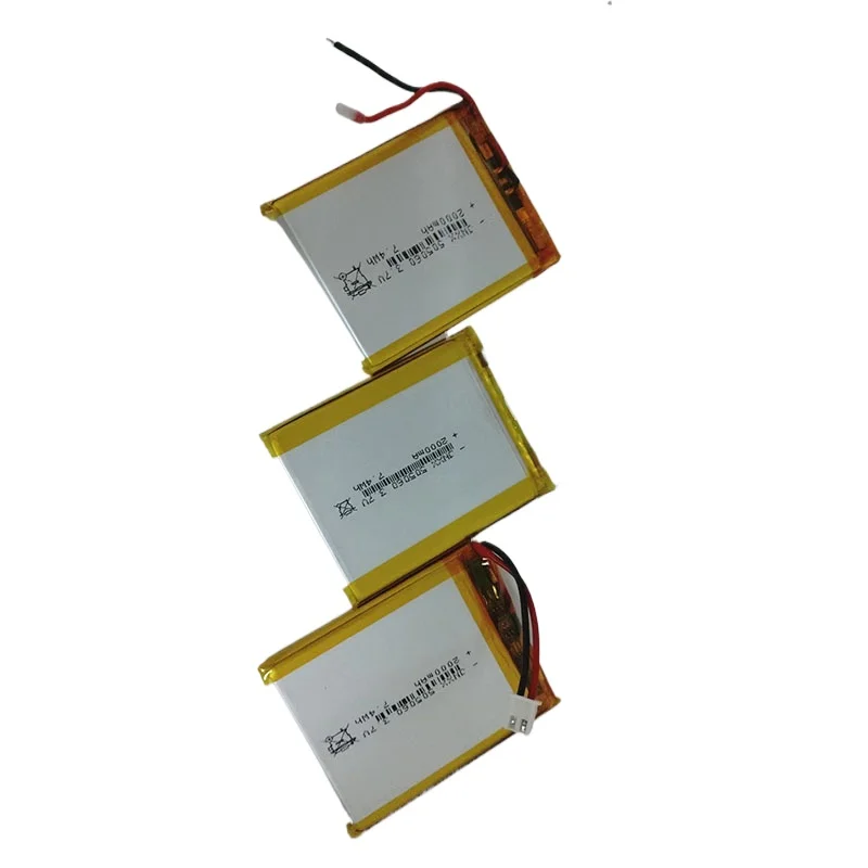 505060 3.7 فولت 2000 مللي أمبير ليثيوم بوليمر ليثيوم بو ليثيوم أيون بطارية قابلة للشحن للهاتف البيني سمّاعات بلوتوث المساعد الشخصي الرقمي POS GPS Explay M43HD