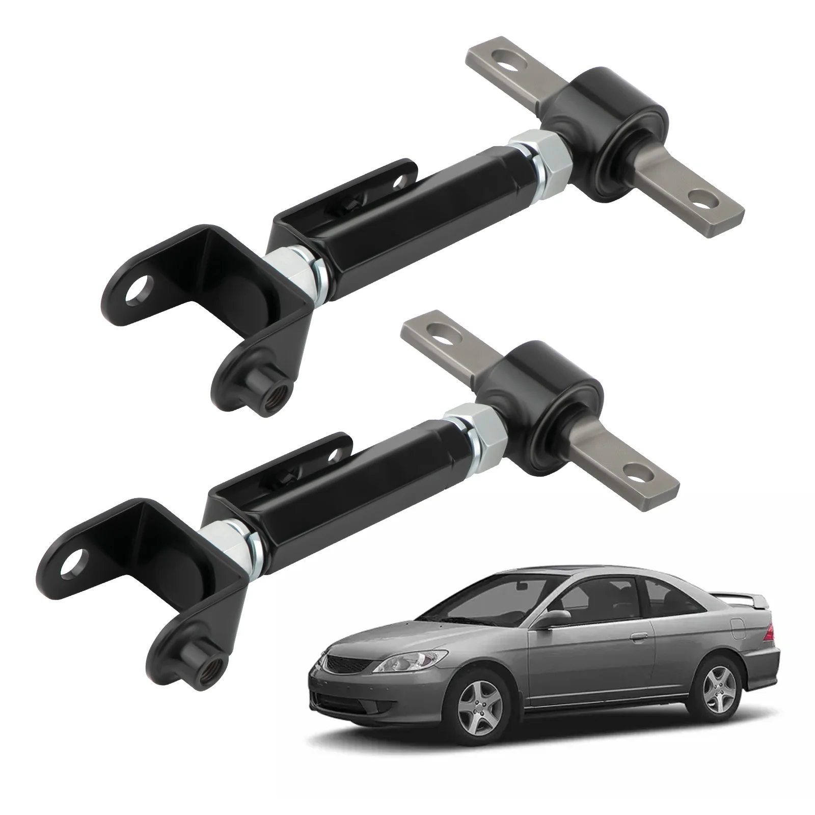 調整可能なリアサポートカムバーアーム、ホンダシビック01-05、acura rsx 02-06、2x