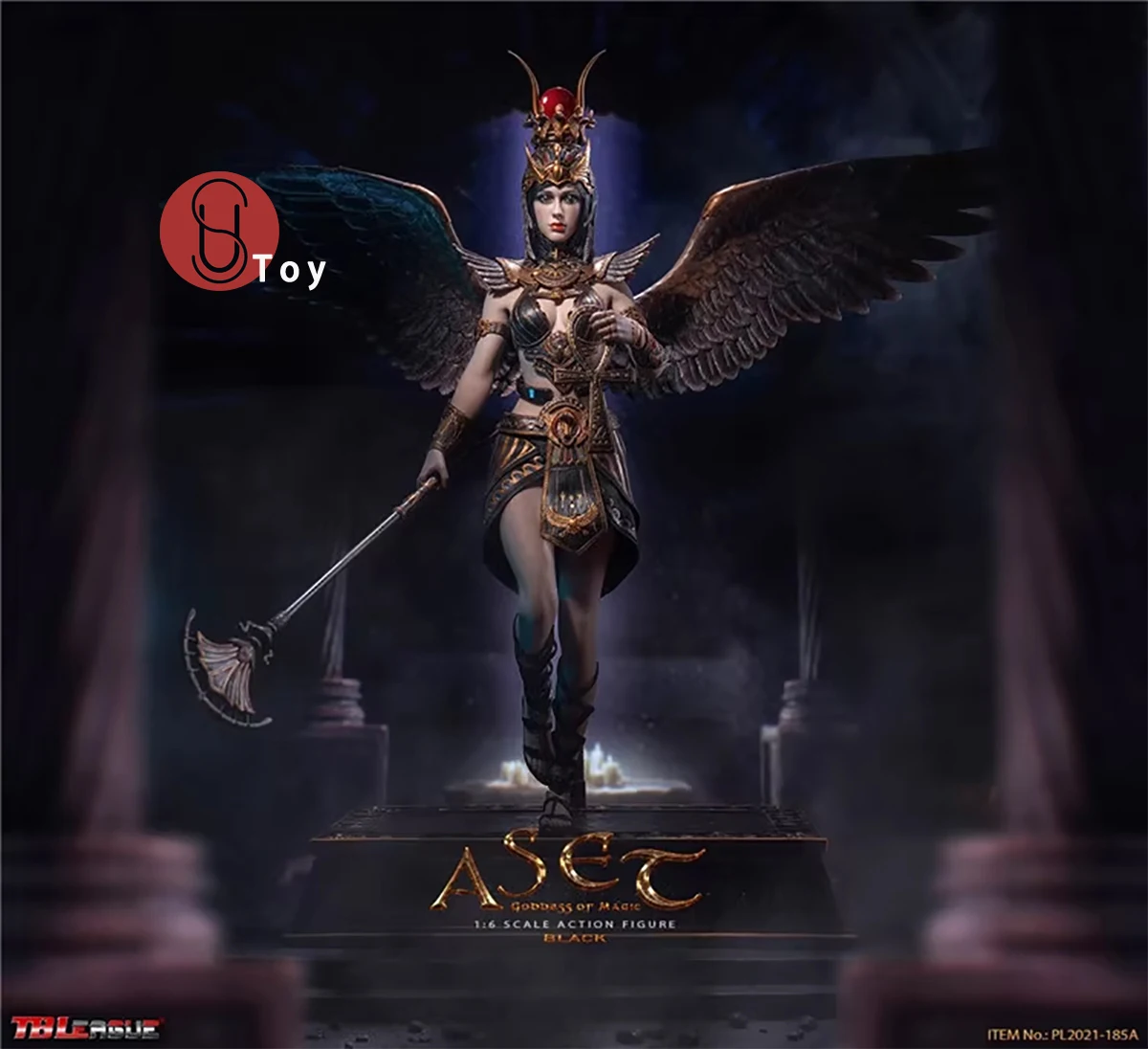 

TBLeague PL2021-185 A 1/6 Aset Goddess of Magic Black Version 12'' Female Soldier Action Figure Full Set Model Toys Gifts