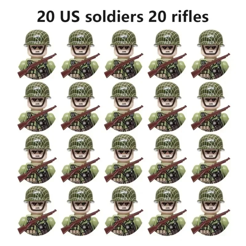 20 Soviet Union Joint Military Soldiers United States, Britain, France, Japan, Canada and Italy Action Figures Toys Gifts