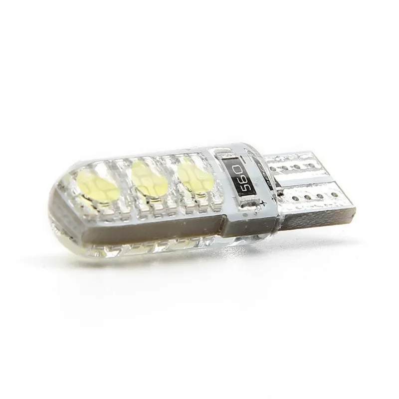 1pcs T10 Led Canbus No Error 194 168 W5W Silicon License Plate Clearance Lamp Dome Read DRL Reading Parking Light 12V Amber