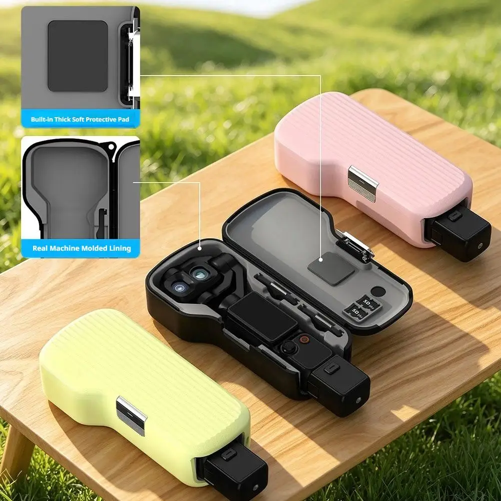 Storage Box for DJI Osmo Pocket 4P Full Coverage Flip-open Protection Case with Wrist Strap for DJI Osmo Pocket 4P Accessories image 4