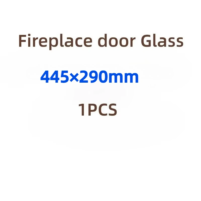 1PCS 445x290x4/5MM Fireplace door Glass High temperature resistant wood stove transparent microcrystalline ceramic glass