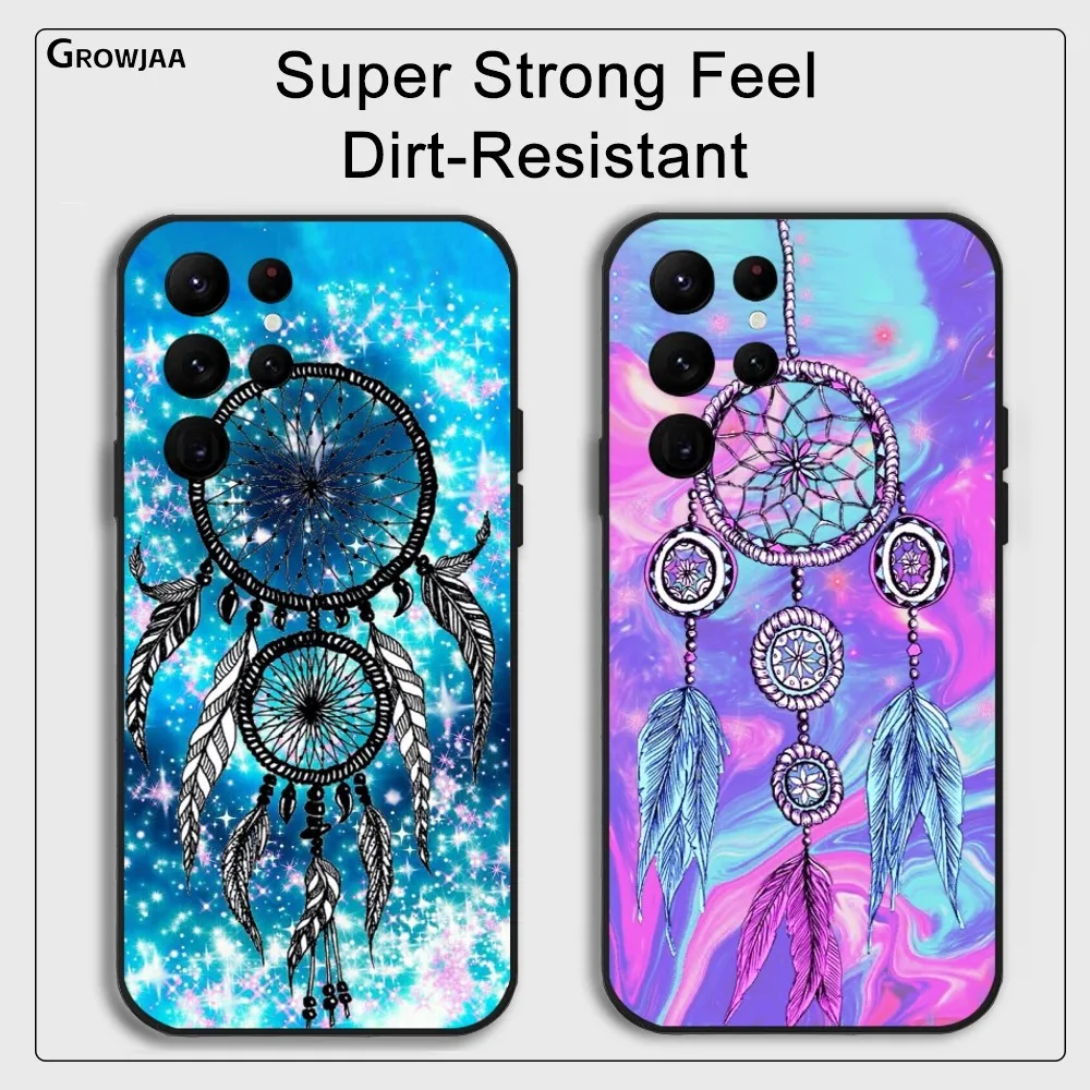 Dream Catcher Stars Good Luck Phone Case For Samsung Galaxy S25 S24 S22 S23 Ultra S21 S20 Plus 5G Protective Silicone Funda