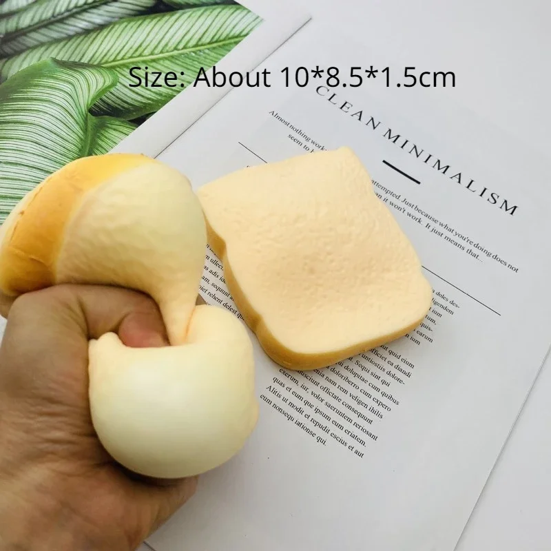 1 قطعة لعبة الضغط Kawaii جامبو خبز التوست السكويشات رائحة لينة كعكة سحر المقتنيات الغذائية اللعب الهدايا