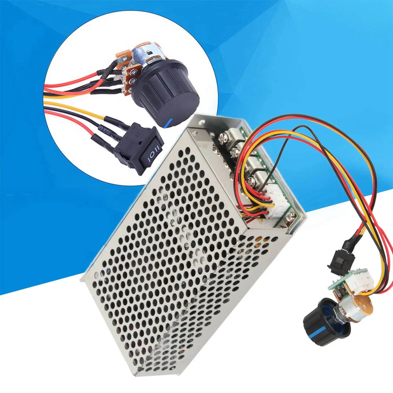 10-50V 100A 3000W DC Motor Speed Controller PWM Control Switch Governor Regulator