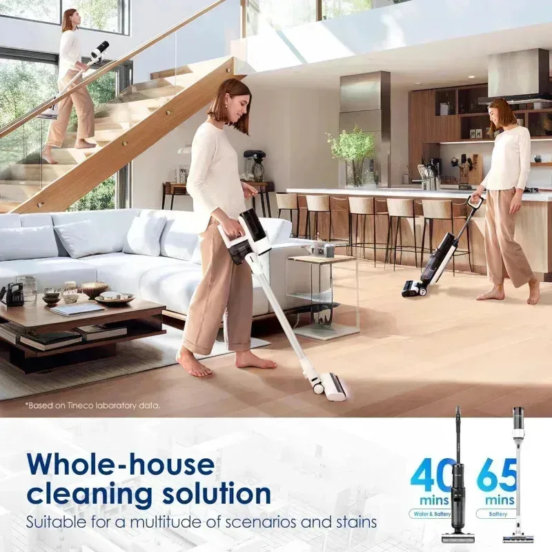 QZA4-TTinecoes Floor ONE Switch S7 Wet Dry Vacuum Cleaner,Smart Floor Washer Multi-Function,Self-Cleaning, Extensive Battery ,