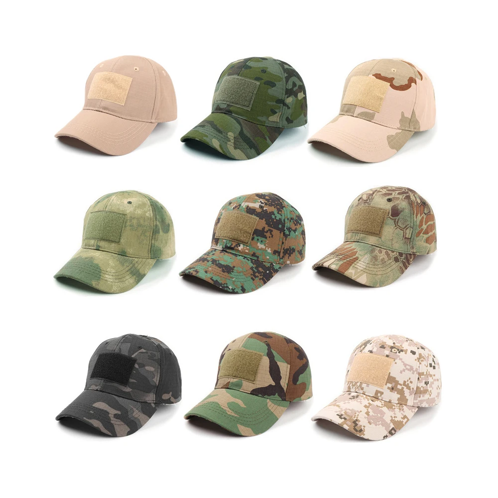 Outdoor Multicam Camouflage Baseball Caps Mesh Tactical Airsoft Fishing Hunting Hiking Basketball Sport Adjustable Snapback Hats