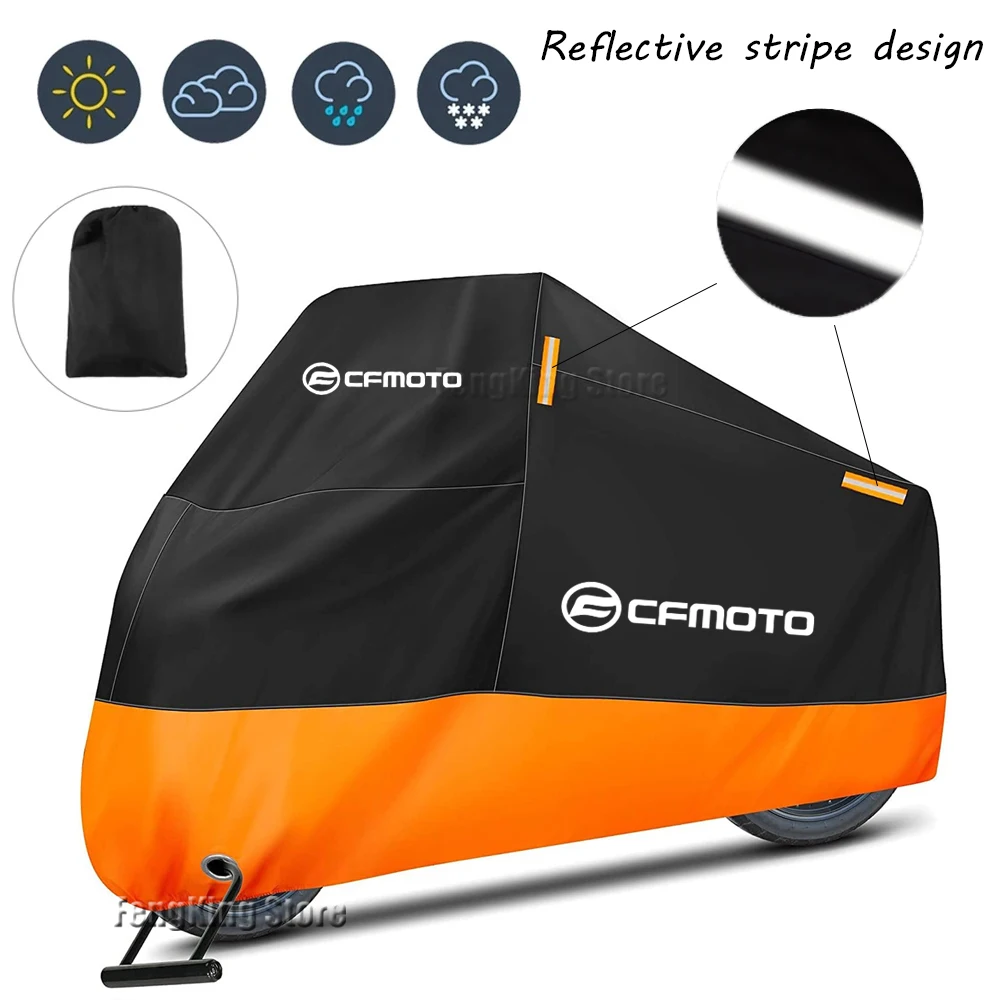 

For CFMOTO CF650 650NK 400NK 250NK 400GT 650MT Motorcycle Cover Waterproof Outdoor Rain Dustproof UV Protector Covers