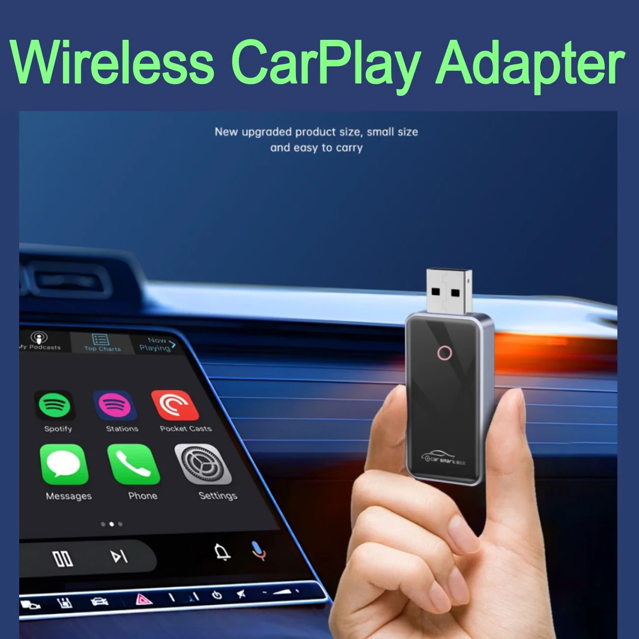 

Mini Wireless CarPlay Adapter Type-C Car Smart Box Android Auto CarPlay Dongle Intelligent System for VW for Benz for Toyota