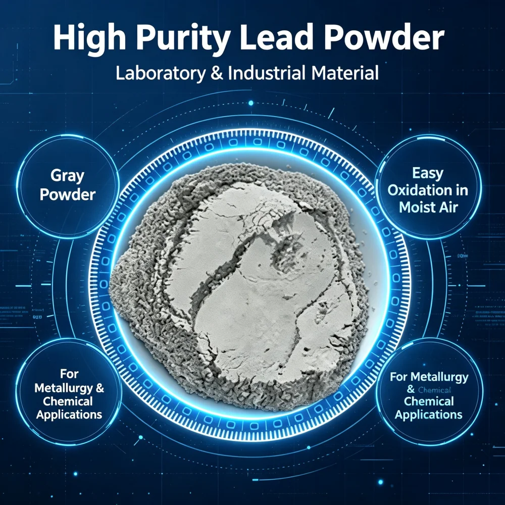High Purity Lead Powder PT Grade CAS 1314-13-2 Gray Metal Powder for Metallurgy, Chemical, Electrode & Friction Materials
