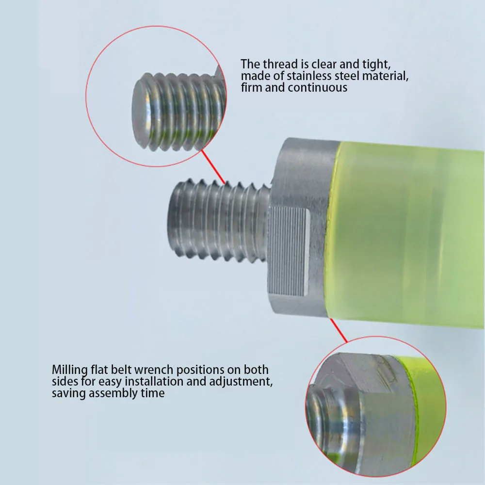 1Pcs PU M3/4/5/6/8/10/1216/20/22 Stainless Steel External Thread Coated Nut Shock Absorber Pressure Block Buffer Rubber Head