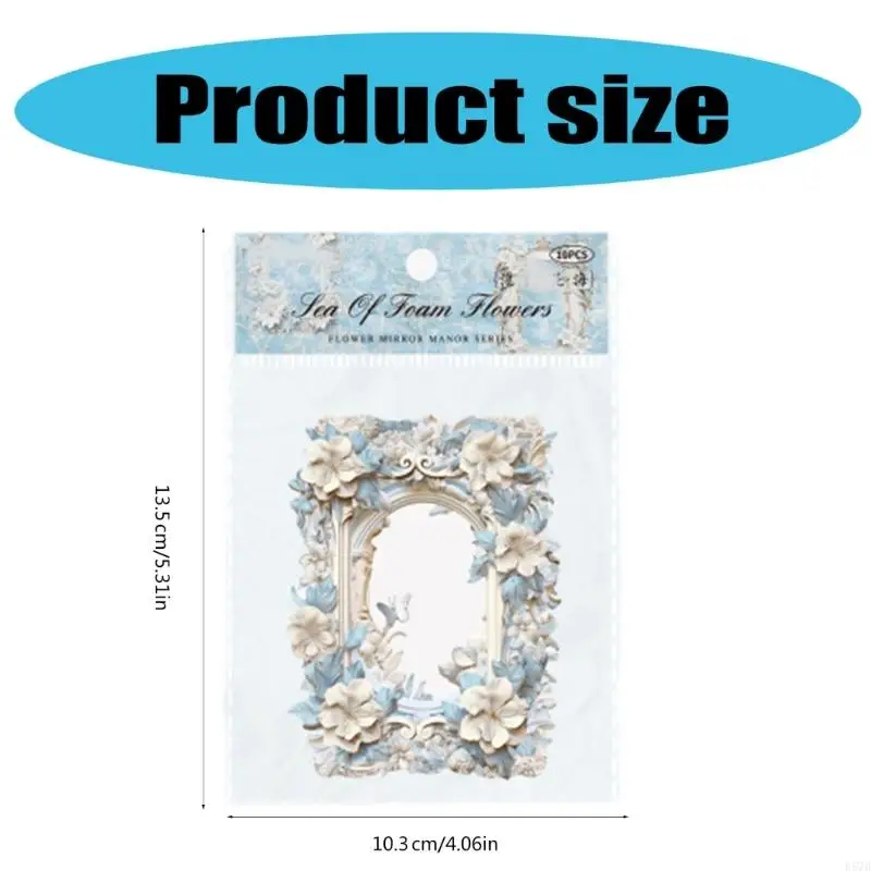 D57D Vintage Rame Crame Outtout Gordert For Craft Journal Card Card Card