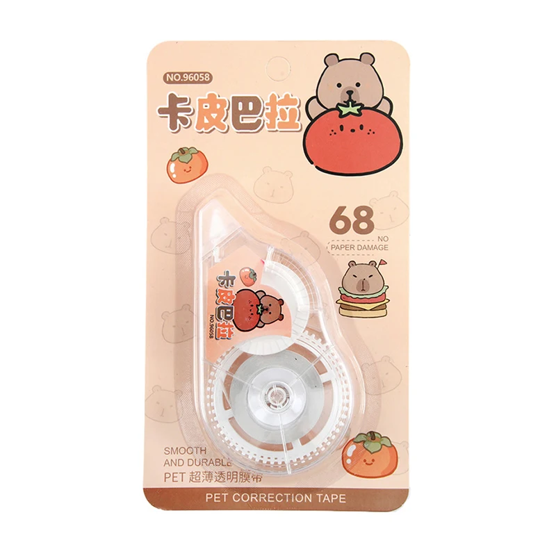 Cute Cartoon Durable Capybara Correction Tape Portable Large Capacity Correction Tape School Supplies Student Stationery