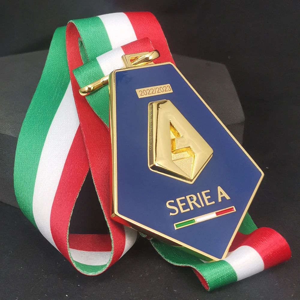 The 2022-23 Season S.S.C. Napoli Champions Medals The Serie A Champions Medals Metal Golden Medals Fan Souvenirs