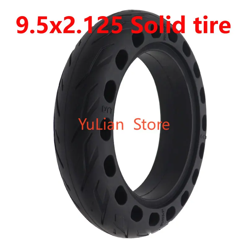 9 inch electric scooter non pneumatic tire solid tire 9.5x2.125 honeycomb solid tire rubber wear-resistant tire