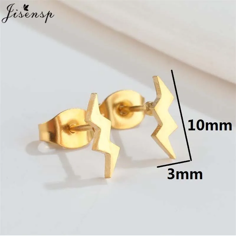 Hip-hop Stainless Steel Guitar Microphone Earring for Women Musical Note Ear Jewelry Cool Girls Lightning Earrings Accessories