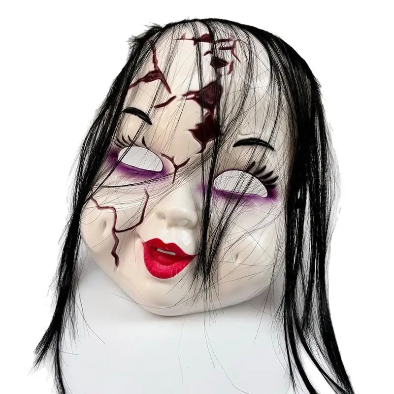 Halloween Costume Props,1Pcs Scary Ghost Chucky Doll Mask, Full Face Helmet for Masquerade Party, Cosplay Headwear view 2