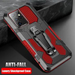 For Samsung Galaxy S21 S22 Ultra Magnet Case A12 A21S M51 M31 S30 Plus Belt Clip Armor Cover For Samsung M11 M21 Note 20 Ultra