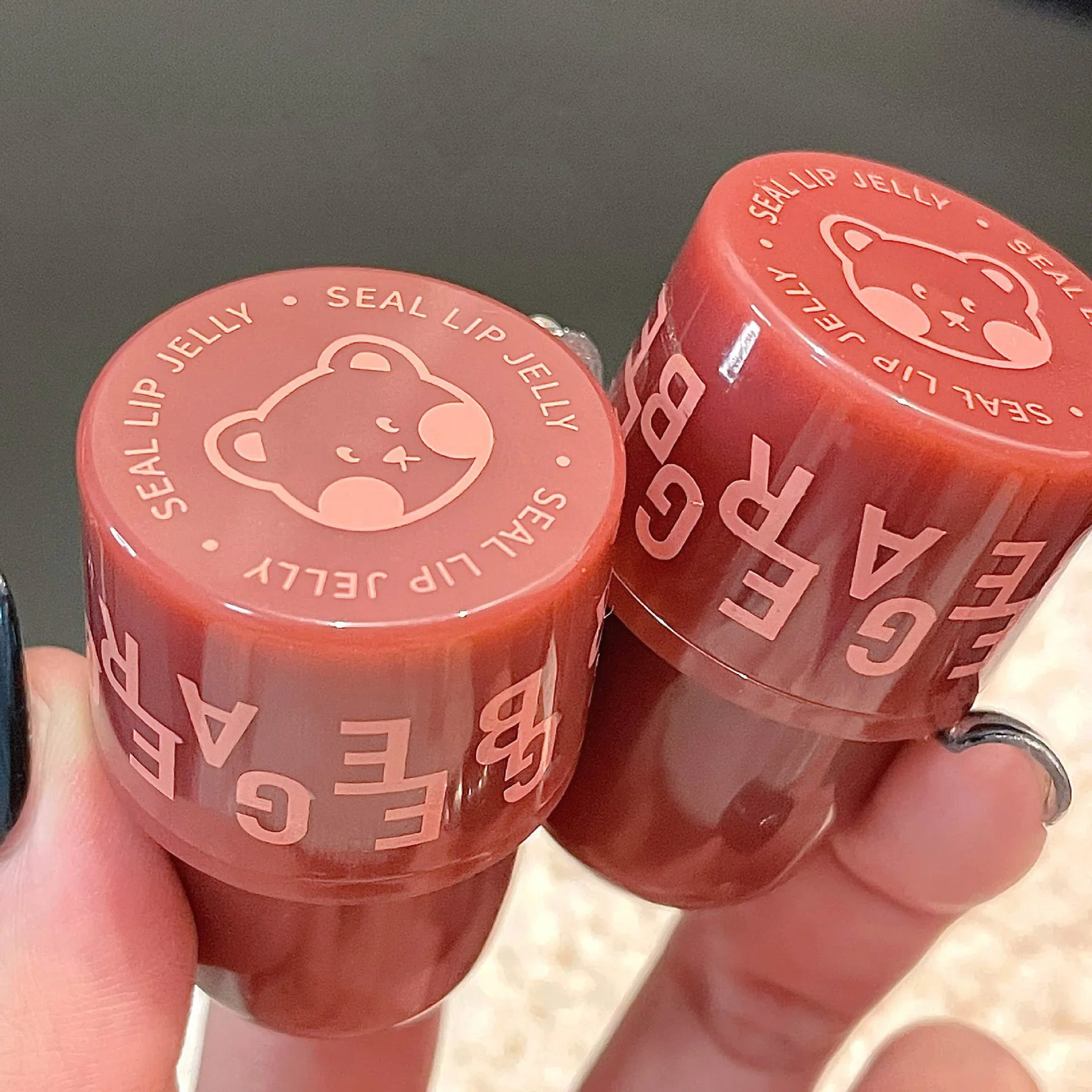 Bear Seal Lipstick Mirror Lasting Moisturizing Non-Stick Cup Clear Lip Glaze Waterproof Jelly Transparent Korea Makeup Cosmetics