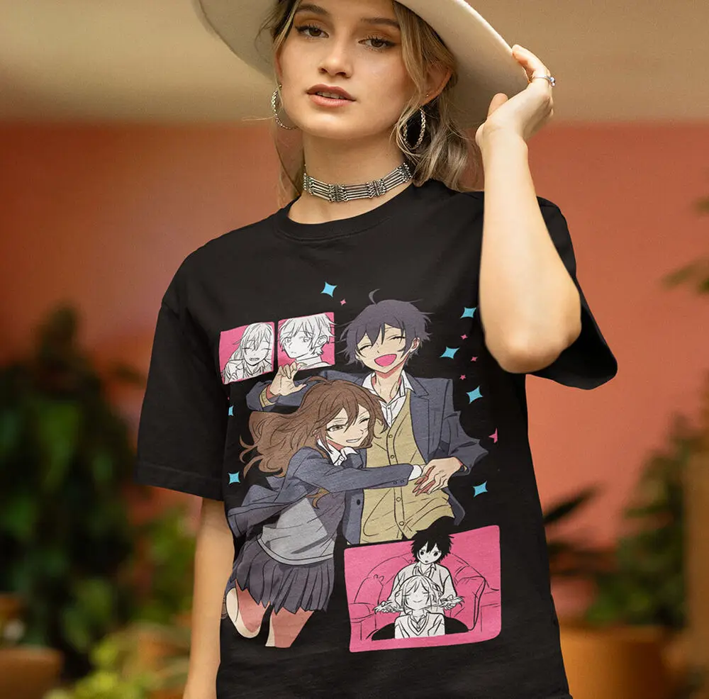 Hori-san to Miyamura-kun T-shirt Kawaii Japanese Horimiya Gifts Shirt All Size