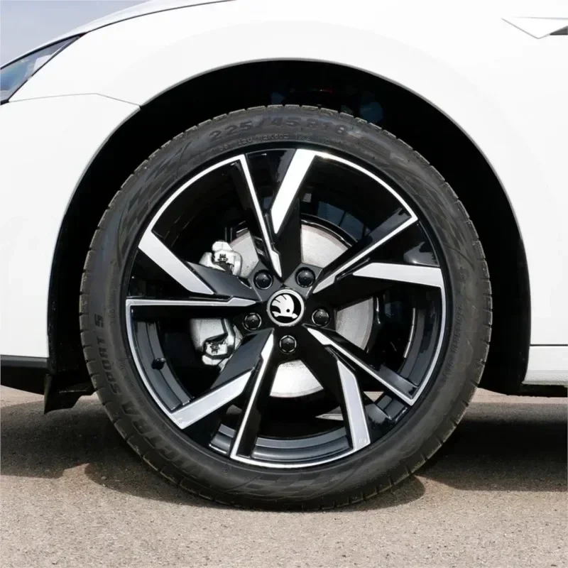 55/65MM Car Styling Wheel Center Covers Hub Caps Replacement For Skoda Octavia Rapid Kodiaq Karoq Fabia Kamiq Superb Derivativ